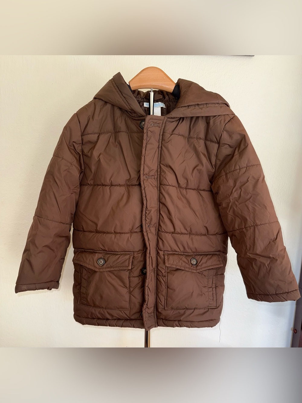Janie and Jack 3-in-1 coat parka with exterior pockets, size 4-5